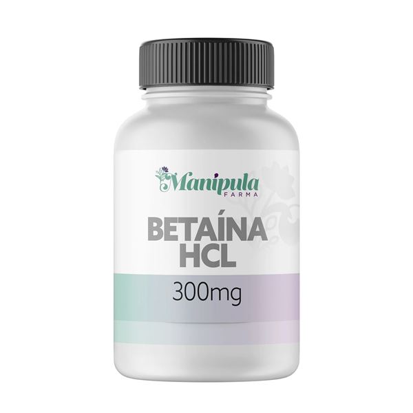 Betaína HCL 300mg em Cápsulas